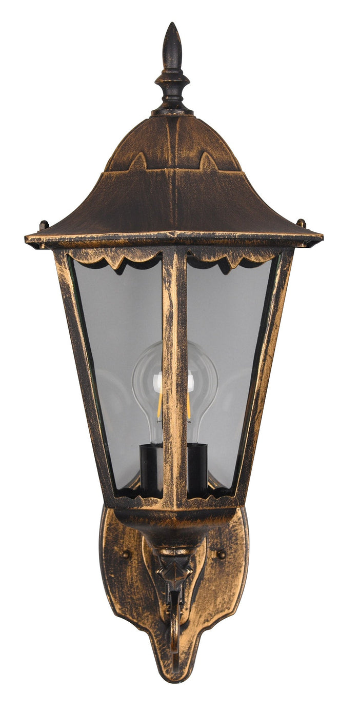 Applique da Esterno Attacco E27 in Alluminio Ruggine