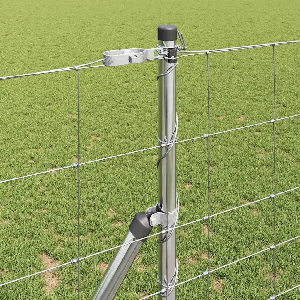 Palo della recinzione Zincato 25 x 1,2 m Acciaio
