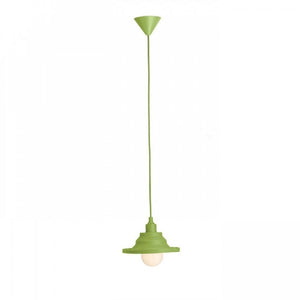 Lampada Lampadario AMICI a sospensione in silicone verde  230V E27 42W