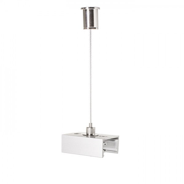 EUTRAC adattatore a sospensione per binario trifase grigio argento