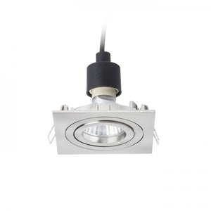 Faretto lampada MURO SQ da incasso nichel opaco 230V GU10 50W