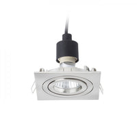 Faretto lampada MURO SQ da incasso nichel opaco 230V GU10 50W