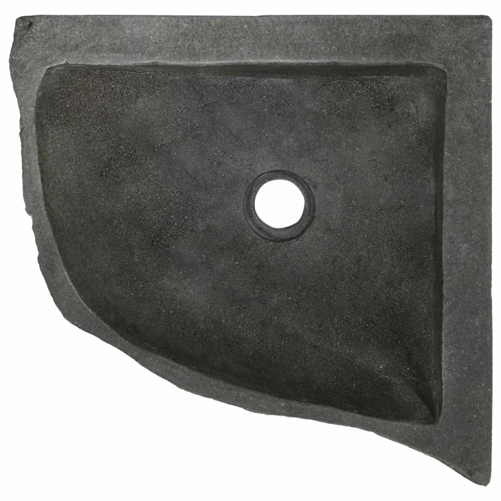 Lavabo Grigio (30-37) x (30-37) x 12 cm Pietra di Fiume 4103953