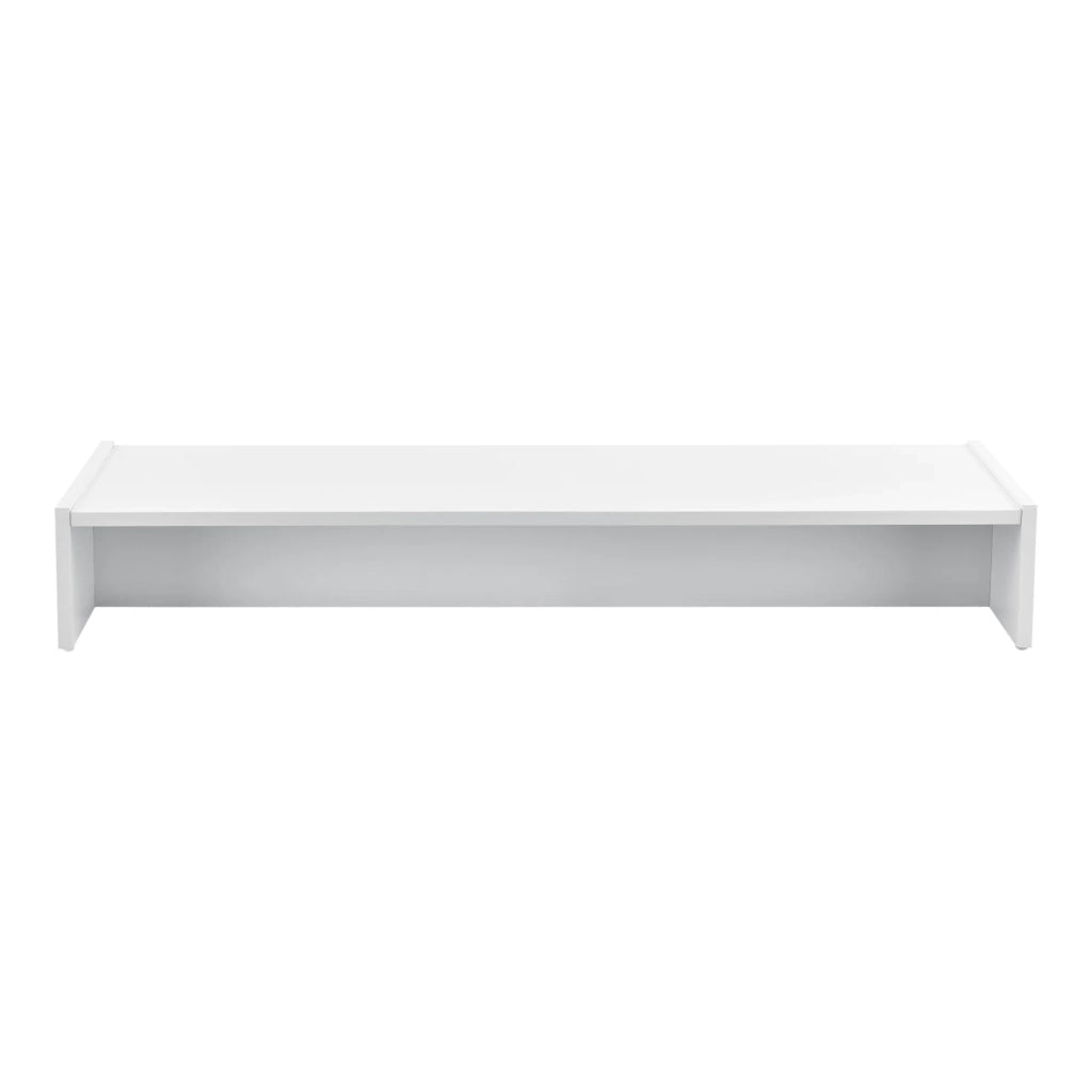 Supporto per monitor rialzo per schermo supporto per monitor supporto da tavolo per monitor in truciolato 100 cm bianco 03_0003912