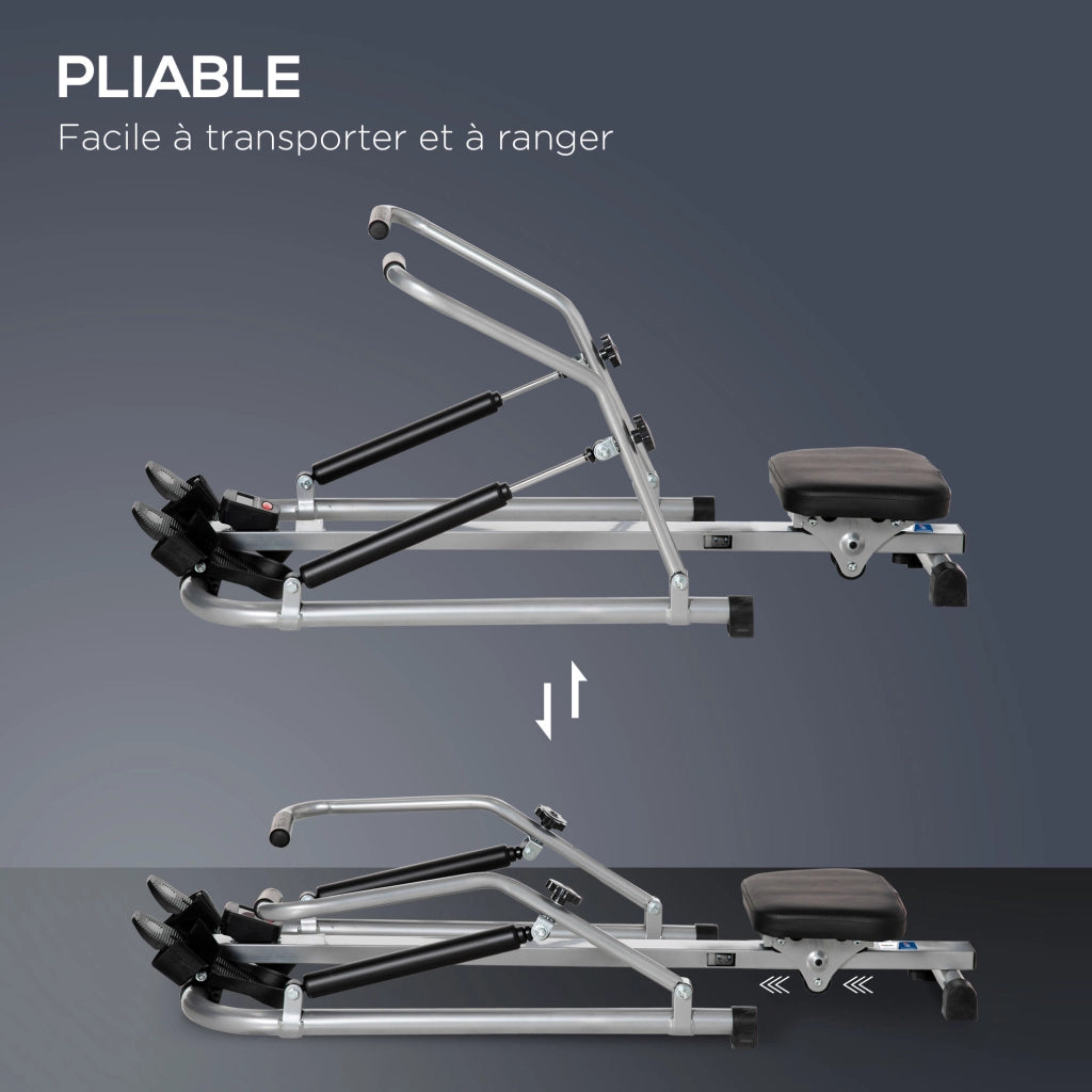 Vogatore Pieghevole da Interno ¨C Xylo ¨C 3 Livelli Resistenza, Display Multifunzione, Acciaio