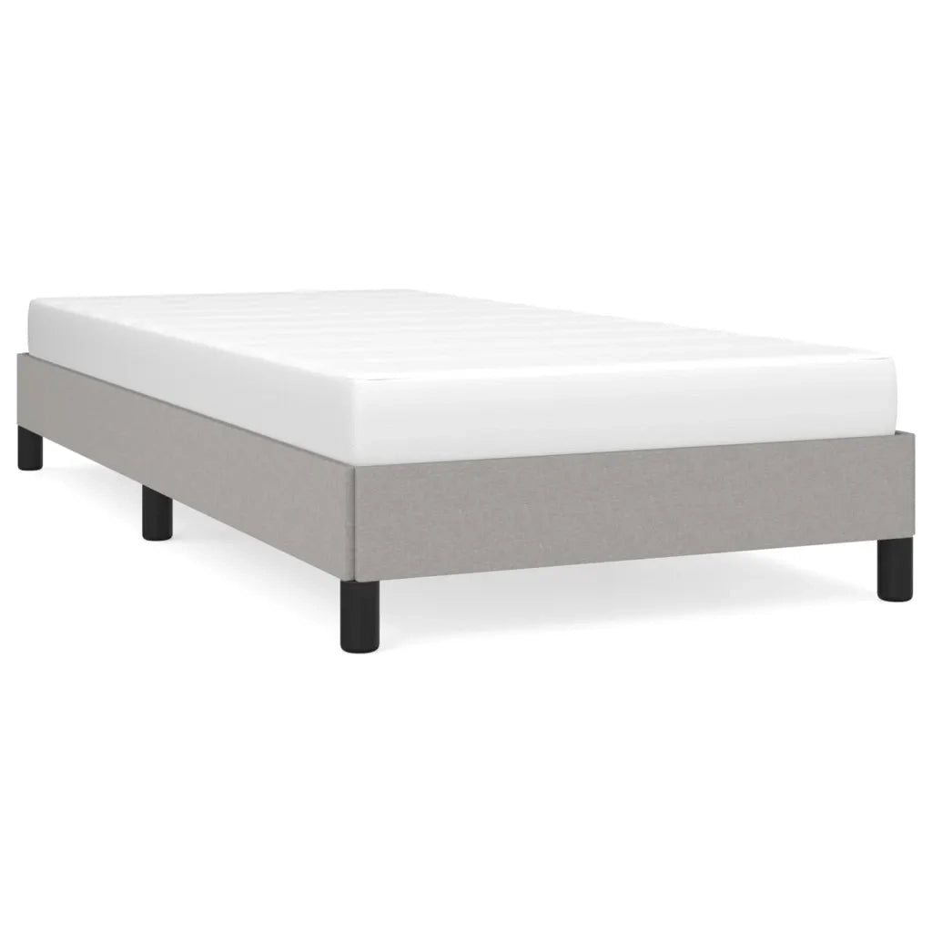 Giroletto senza Materasso-Struttura Letto Grigio Chiaro 100x200 cm Tessuto 909143