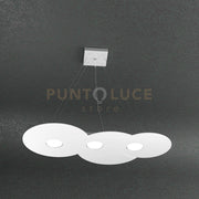 CLOUD SOSPENSIONE 3+2 LUCI BIEMISSIONE BIANCO 1128-S3 R+2-BI
