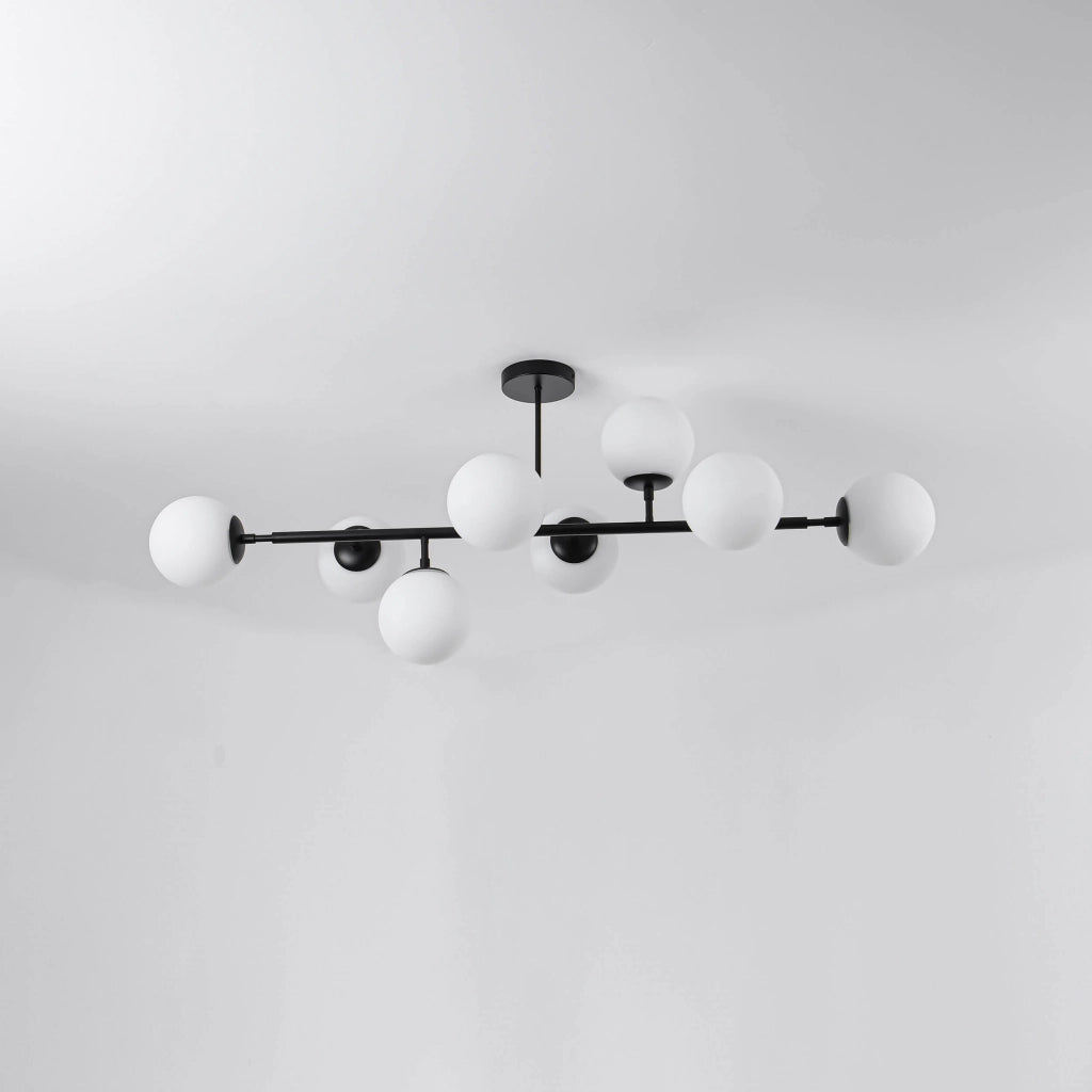 Lampada a sospensione Dorado Light Prestige 8xE14 nera
