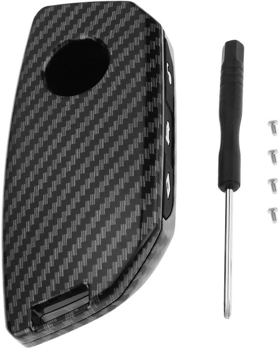 Cassa Chiavi in Carico Schoccorientata - Ombrello Chiavi per Auto - Stile Fibra di Carbonio - Leggero - Precise Incisioni - Compatibile con BMW IX/I5/I7/XM/X5/X6/X7 (2023-2024)