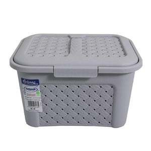 COFANETTO BEAUTY TRAFORATO GRIGIO CON COPERCHIO A SCATTO