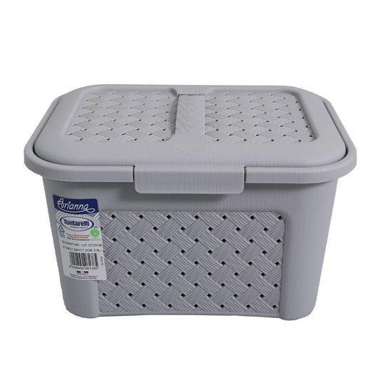 COFANETTO BEAUTY TRAFORATO GRIGIO CON COPERCHIO A SCATTO