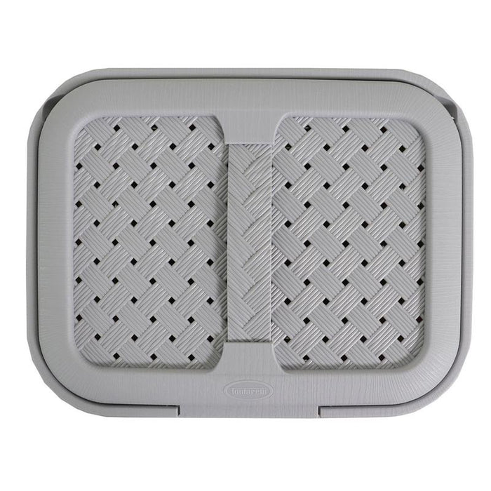 COFANETTO BEAUTY TRAFORATO GRIGIO CON COPERCHIO A SCATTO