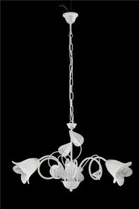 MILANO LAMPADARIO A SOSPENSIONE IN METALLO DESIGN MODERNO COLORE BIANCO E ARGENTO E14 3 LUCI 46 WATT