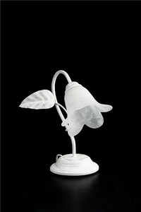 MILANO LUME DESIGN MODERNO IN METALLO COLORE BIANCO E ARGENTO E14 1 LUCE 46 WATT 14X14X40 CM