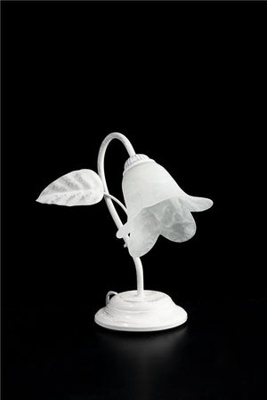 MILANO LUME DESIGN MODERNO IN METALLO COLORE BIANCO E ARGENTO E14 1 LUCE 46 WATT 14X14X40 CM