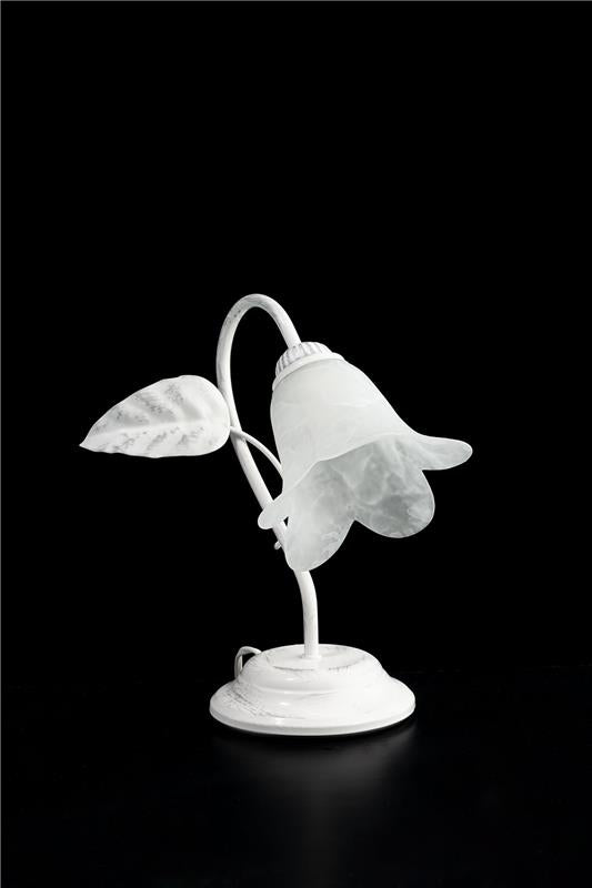 MILANO LUME DESIGN MODERNO IN METALLO COLORE BIANCO E ARGENTO E14 1 LUCE 46 WATT 14X14X40 CM