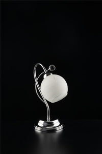 SAMU LUME DESIGN MODERNO IN METALLO COLORE CROMATO E14 1 LUCE 46 WATT 14X14X40 CM