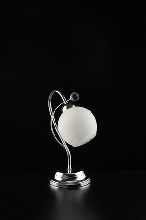 SAMU LUME DESIGN MODERNO IN METALLO COLORE CROMATO E14 1 LUCE 46 WATT 14X14X40 CM