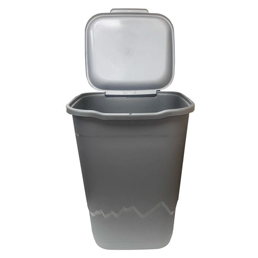 PORTABIANCHERIA MONTE BIANCO MULTIUSO CON RILIEVO E FANTASIA IN COLORAZIONE GRIGIO 50LT 40X36X54 CM