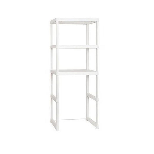 SCAFFALE PORTA LAVATRICE WASH & STORE 75X57,5X187H CM IN COLORE BIANCO STRUTTURA ROBUSTA