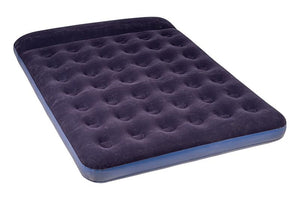 MATERASSO GONFIABILE FLOCCATO MATRIMONIALE CON CUSCINO IN PVC 191X137X25 CM OKX