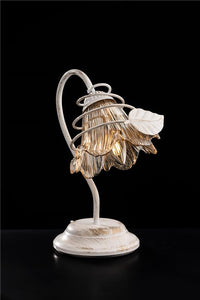 AUSTIN LUME DESIGN MODERNO IN METALLO COLORE BIANCO E ARGENTO E14 1 LUCE 46 WATT 14X14X40 CM