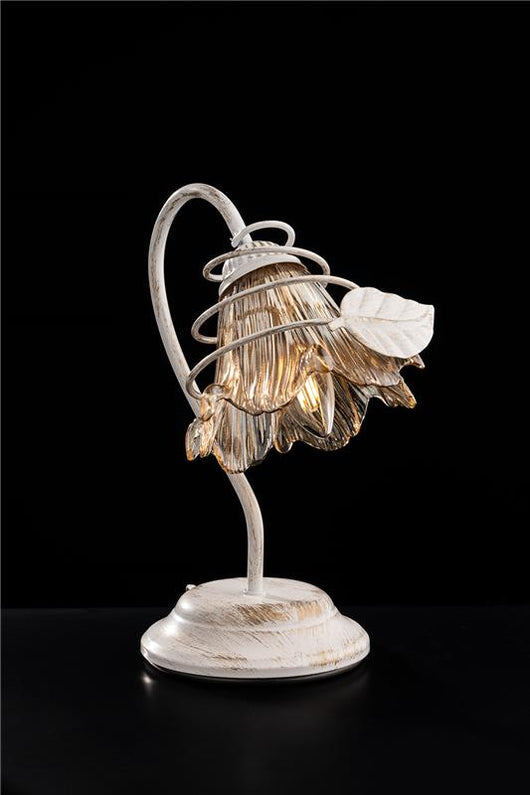 AUSTIN LUME DESIGN MODERNO IN METALLO COLORE BIANCO E ARGENTO E14 1 LUCE 46 WATT 14X14X40 CM