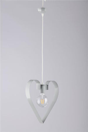 TRENDY LAMPADARIO DESIGN MODERNO IN METALLO COLORE GRIGIO E27 1 LUCE 57 WATT 106X29 CM