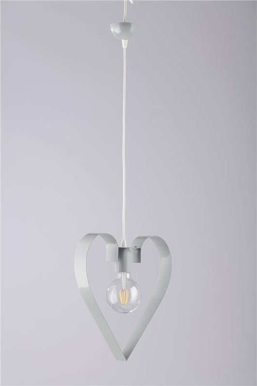 TRENDY LAMPADARIO DESIGN MODERNO IN METALLO COLORE GRIGIO E27 1 LUCE 57 WATT 106X29 CM