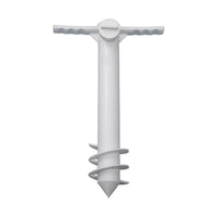 MA MAISON PUNTA PER OMBRELLONE DA SPIAGGIA 42 CM CON MANICO PER PIANTARE L'OMBRELLONE FACILMENTE COLORE BIANCO