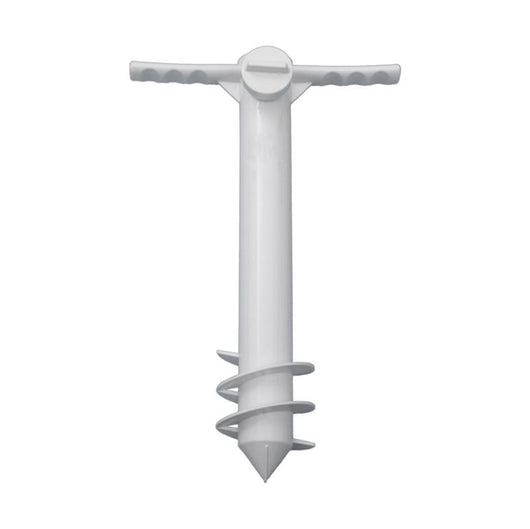 MA MAISON PUNTA PER OMBRELLONE DA SPIAGGIA 42 CM CON MANICO PER PIANTARE L'OMBRELLONE FACILMENTE COLORE BIANCO