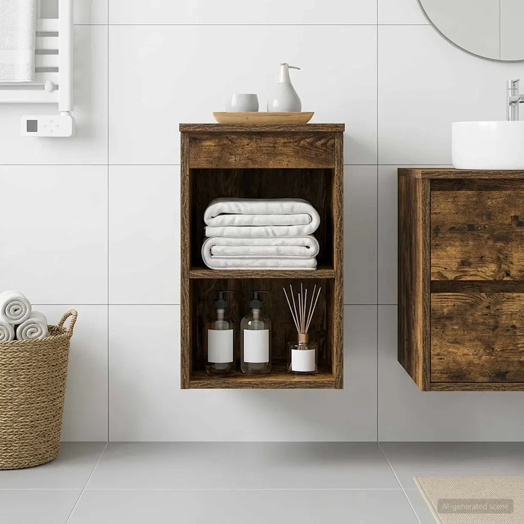 Armadio Bagno In-between Rovere Fumo 30 x 35 x 50 cm 890338