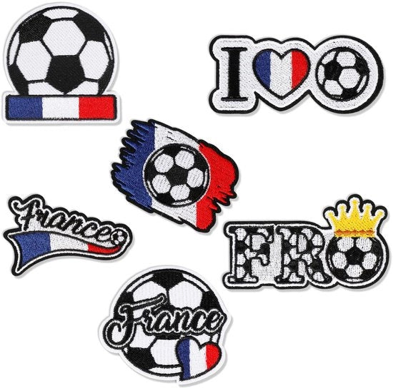 Set di Patches per Abbigliamento - 6 Pieghe - Pieghe per Strizzare - Pieghe per Cuocere - Multicolore - Adatto per Giacche/Jeans