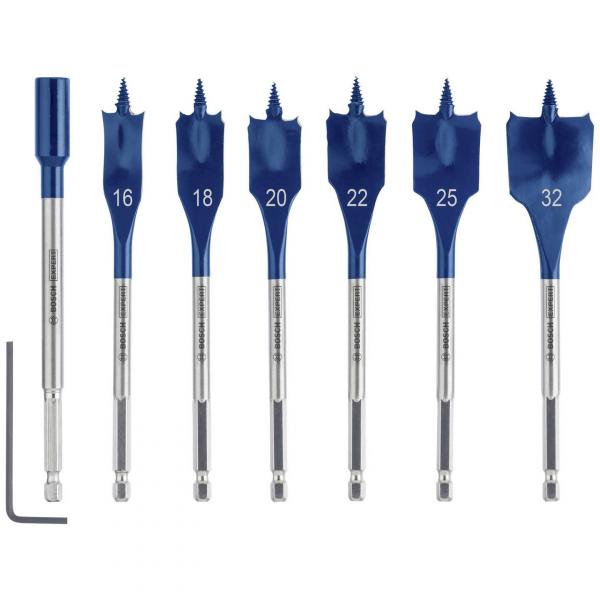 KIT 7 PEZZI MECCHIE BOSCH  DIAMETRI 16,18,20,22,25,32mm SELFCUT - 2608900334