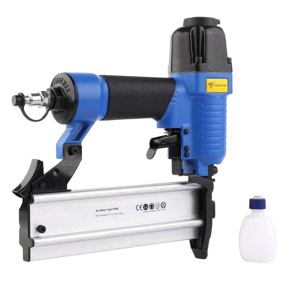 Trade Shop - Chiodatrice Spillatrice Aria 2 Funzioni Sparachiodi Pistola Per Chiodi 10 50 Mm -