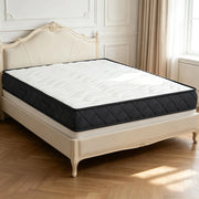 MATERASSO 140x190 cm Bianco/Grigio in poliestere e schiuma, 20 cm