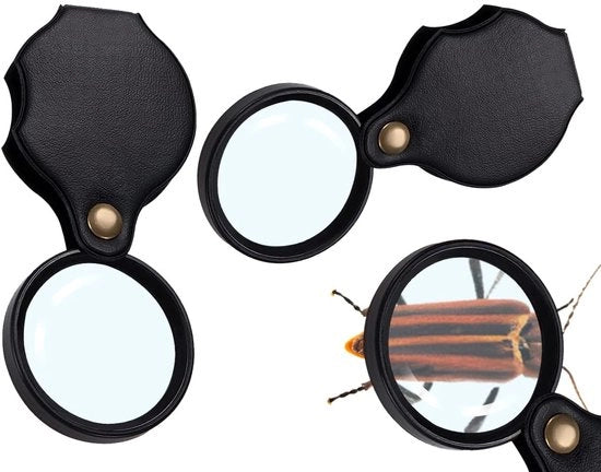Leggio portatile 10x - Raffreddabile e maneggevole - Nero - Aiuto per la lettura per ipovedenti - Ideale per anziani - Lettore per bambini