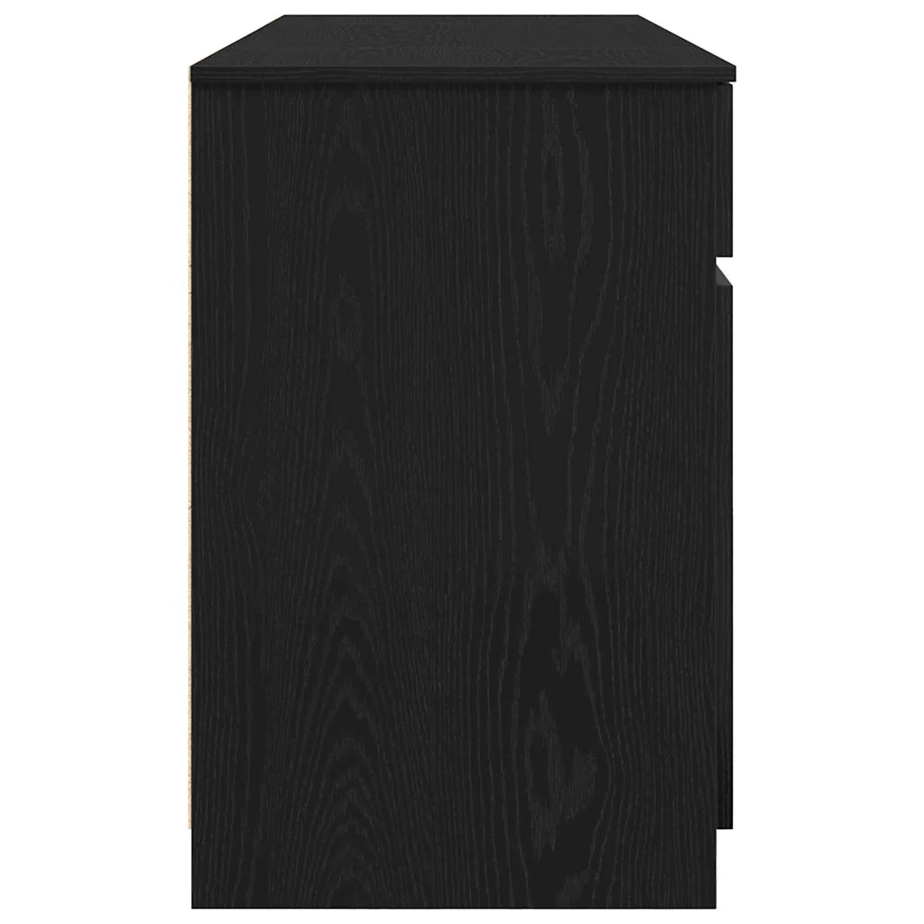 Scrivania Rovere nero 140 x 49 x 76 cm Legno multistrato 3328508