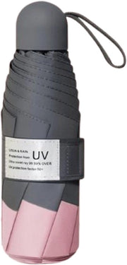 Parasole pieghevole - Impermeabile al vento - Ombrello UV-SPF 50+ compatto e portatile - Extra resistente - Rosa