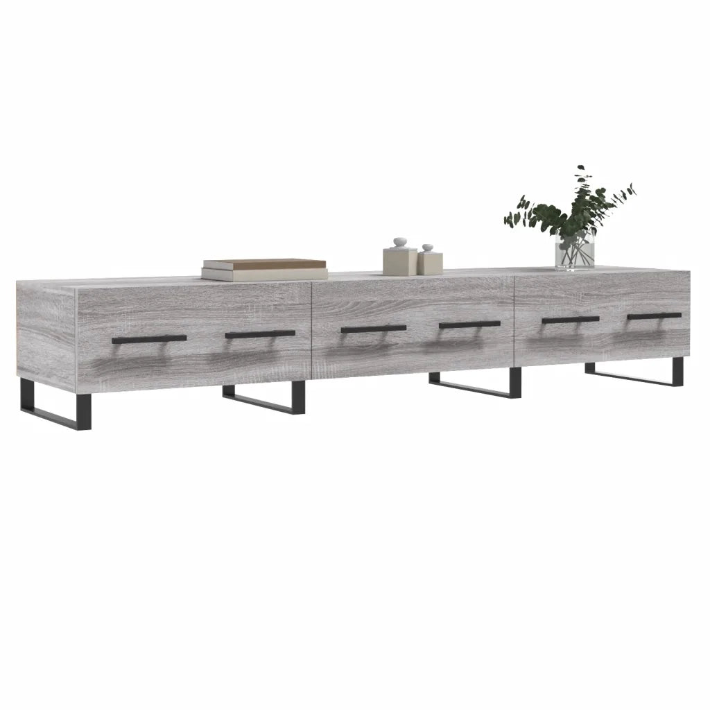Mobile Porta TV Grigio Sonoma 150x36x30 cm in Legno Multistrato 829178