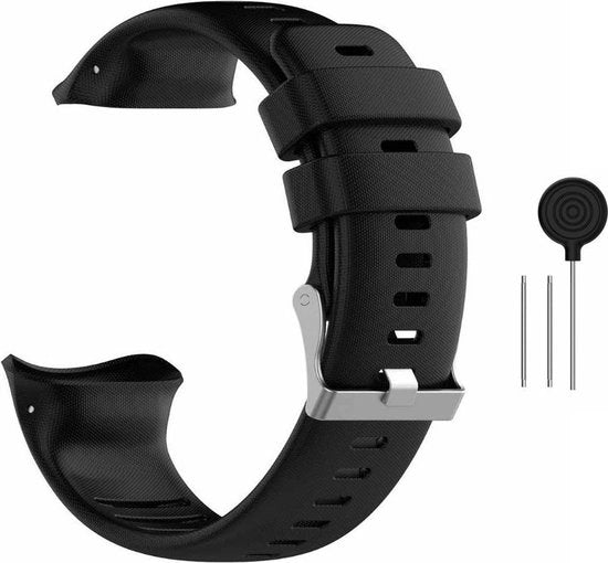 Cinturino orologio sportivo in silicone - Adatto a Polar Vantage V - Nero - Cinturino indossabile