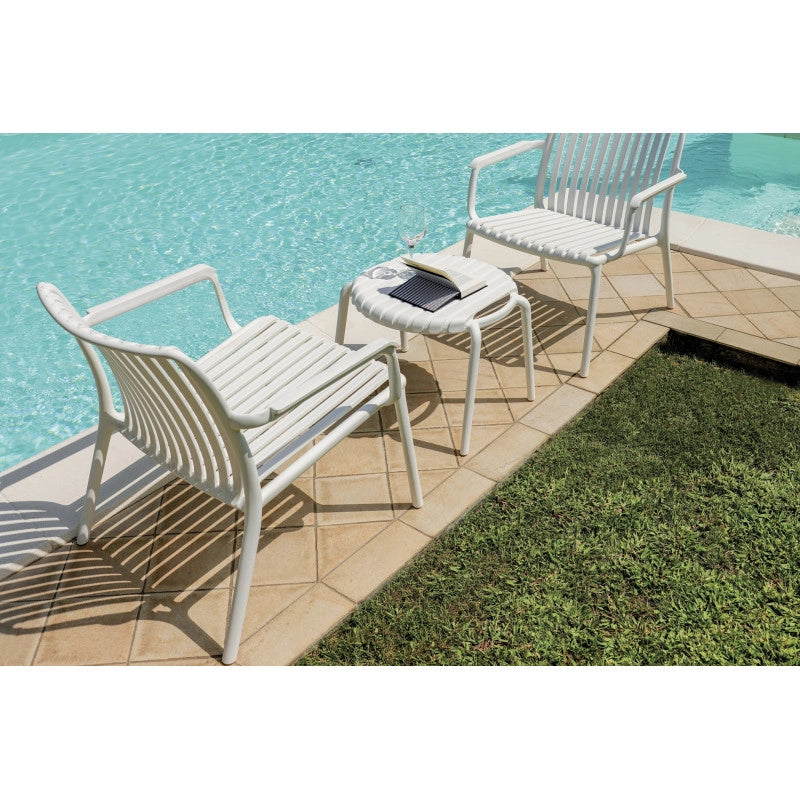 Poltrona Balcony Set Valencia Resina Bianco Moia
