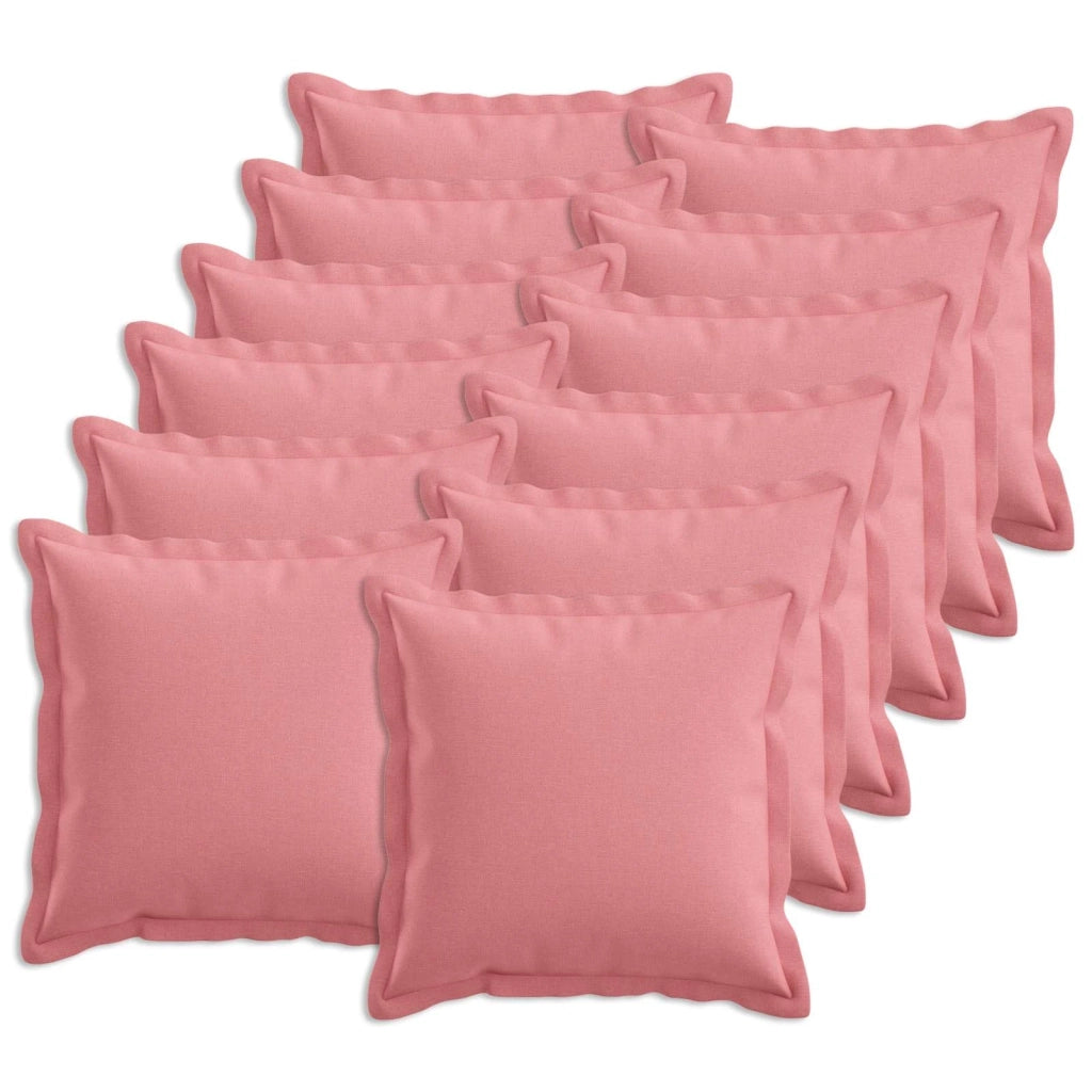 Federa 12 pcs HOUTEN Rosa 45 x 45 cm Lino 918528
