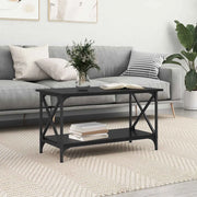 Tavolino da salotto Rovere nero 80 x 45 x 45.5 cm 875733