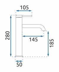 Rubinetto Da Lavabo Rea Spot Chrom High