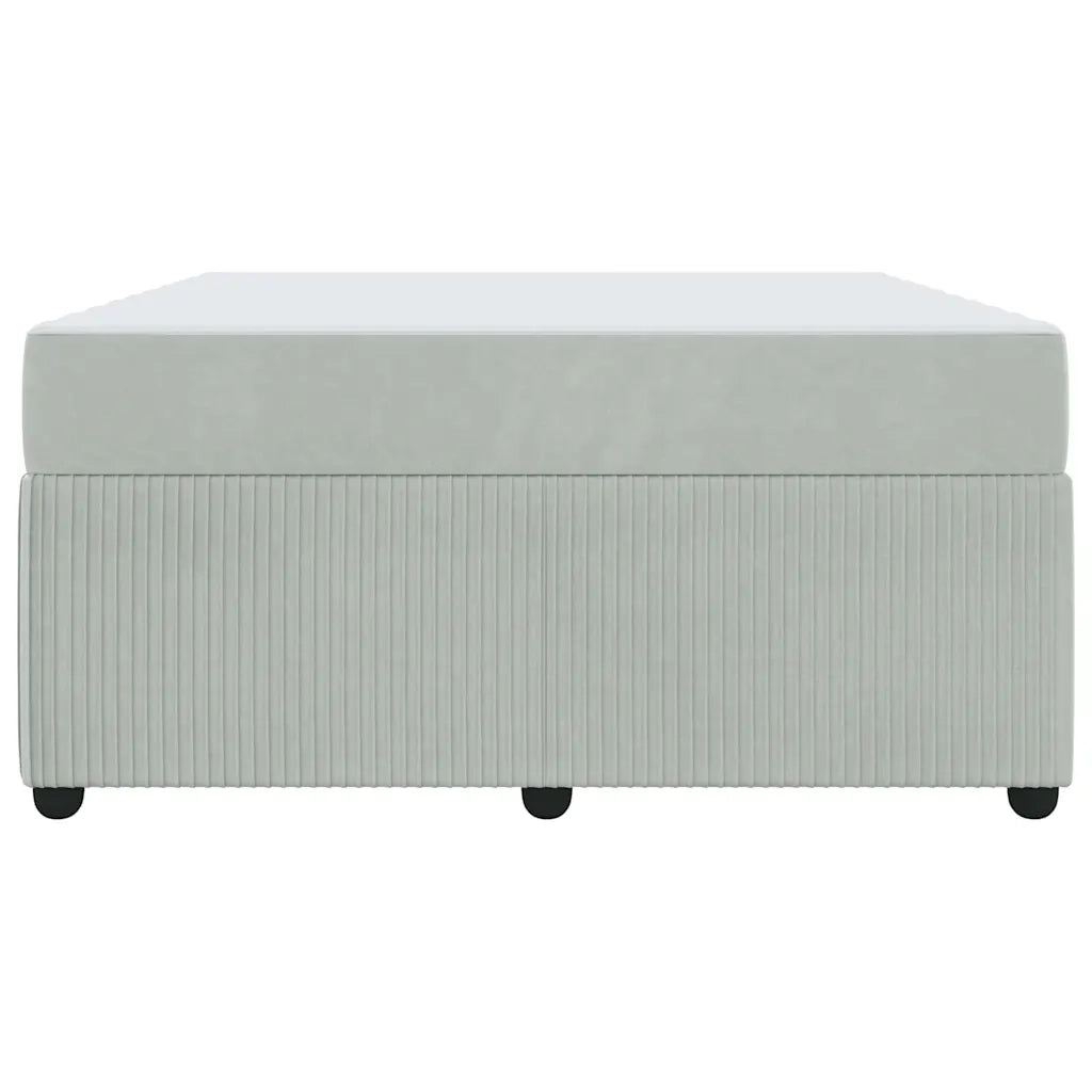 Struttura del letto Grigio chiaro 140 x 200 cm Tessuto