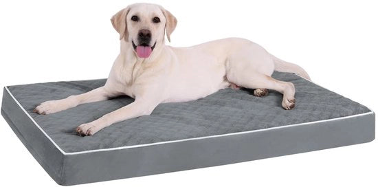 Letti per cani ortopedici per grandi cani, cuscino per cani 104x68x8cm, asciugamano per cani lavabile, materasso per cani rimovibile, colore grigio scuro