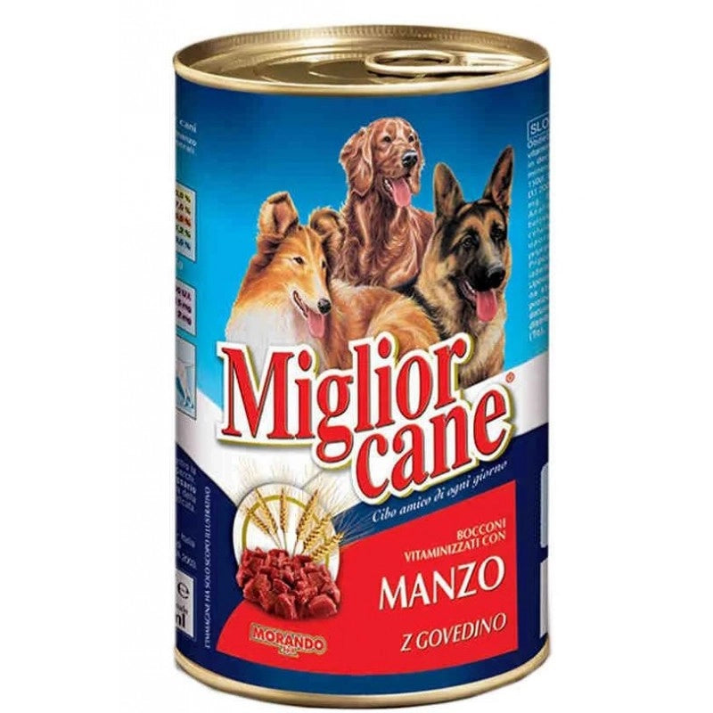 MIGLIOR CANE BOCCONCINI AL MANZO IN SET DA 12 CONFEZIONI DA 1250 GR