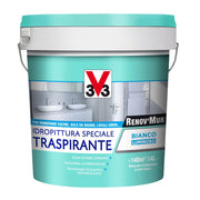 V33 RENOVMUR TRASPIRANTE BIANCO OPACO LT.4- V33- 1,0 pz