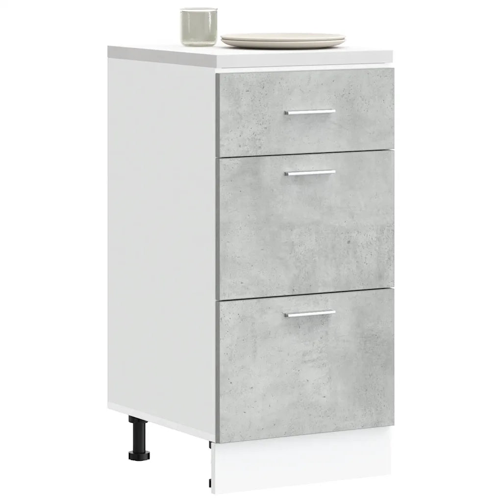 Armadio Inferiore “Lyon” Grigio Cemento 40x46x81,5cm 854214